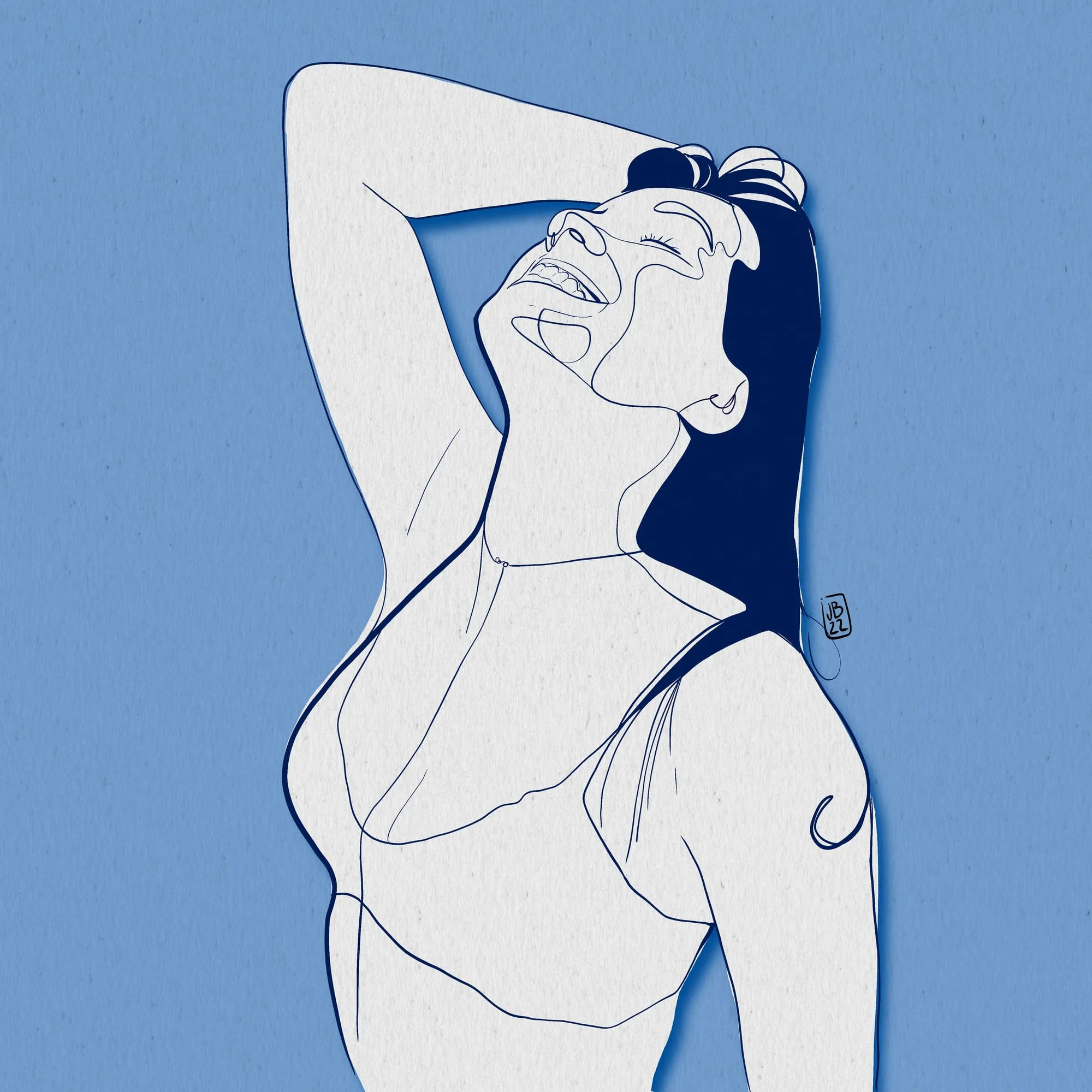 Natalia — segunda variación de las líneas del retrato