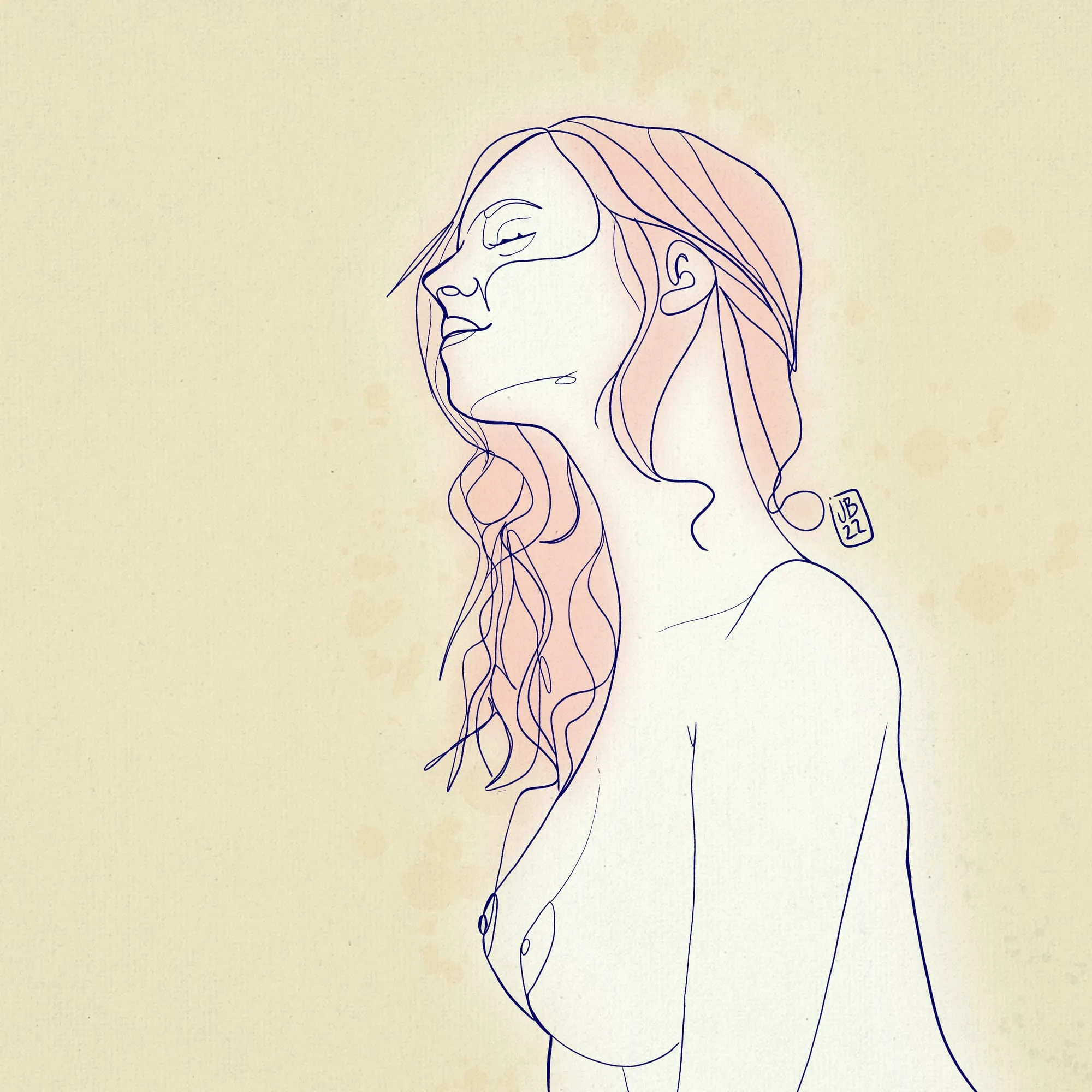 Mujer — Una línea, serie one line