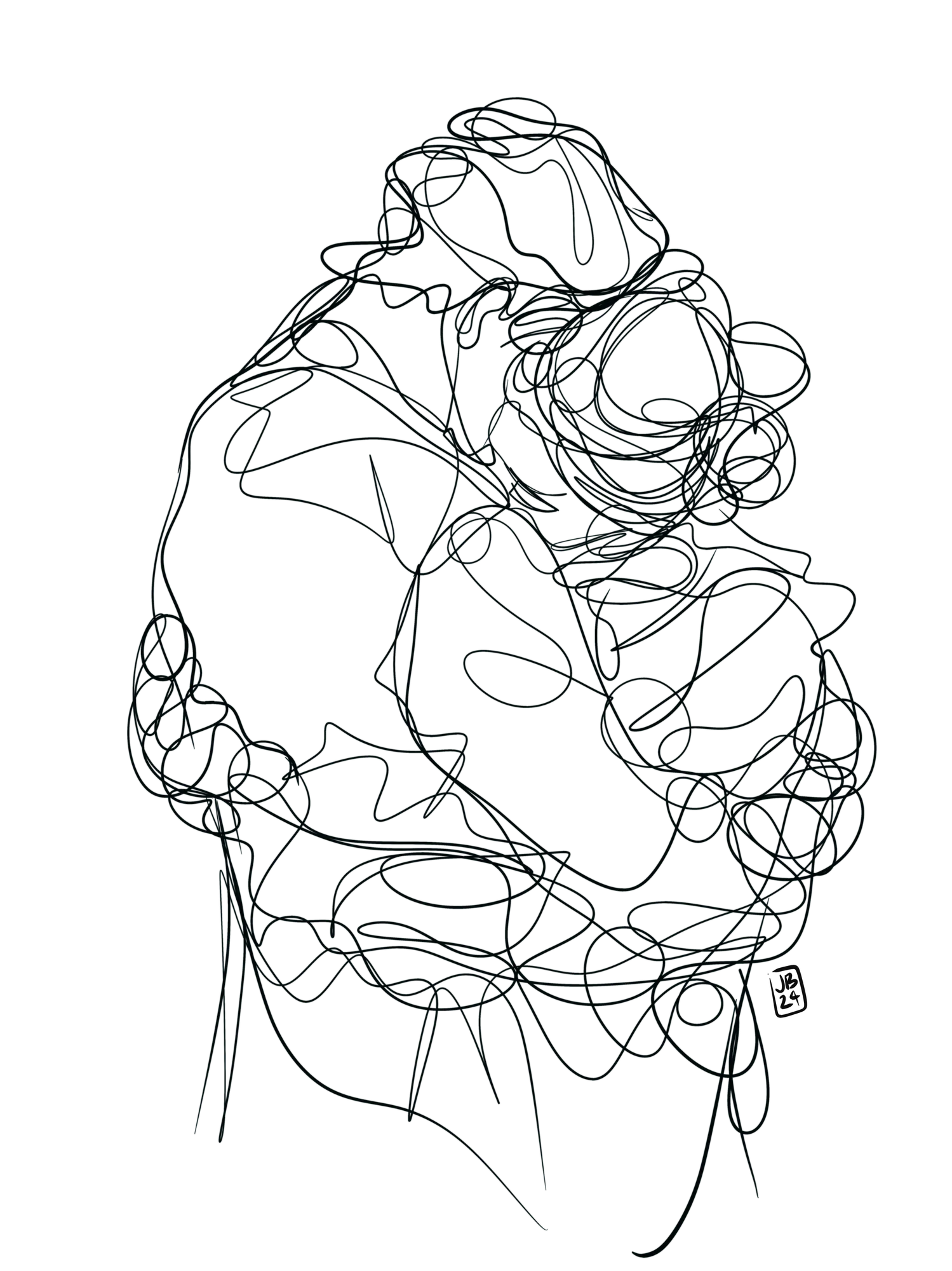 Pareja — Una línea, serie one line