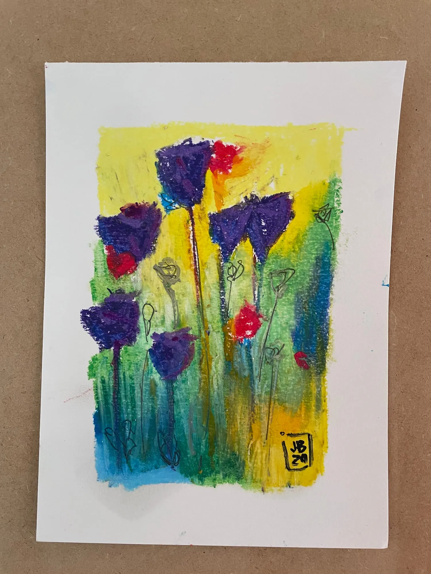 Sin título 02 — óleo pastel
