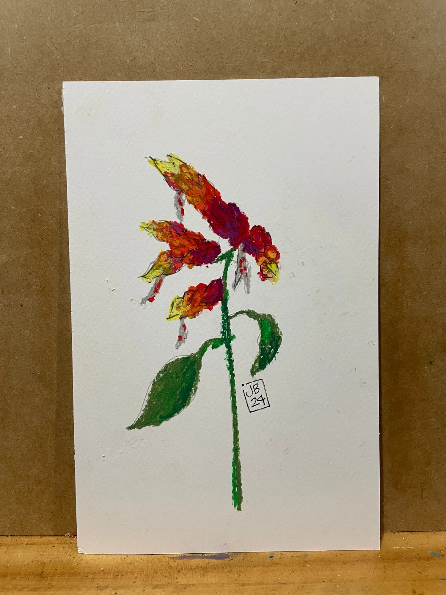 Sin título 07 — óleo pastel
