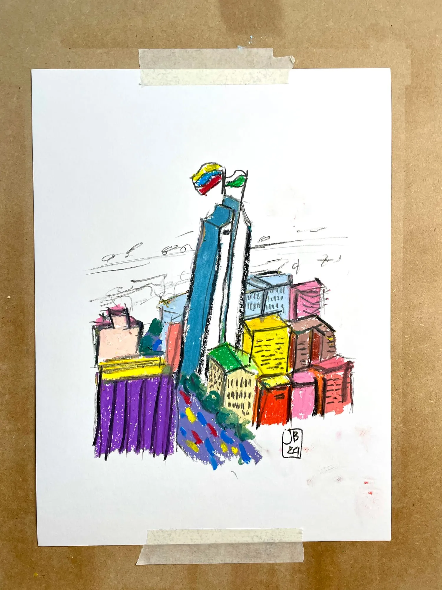 Sin título 12 — óleo pastel
