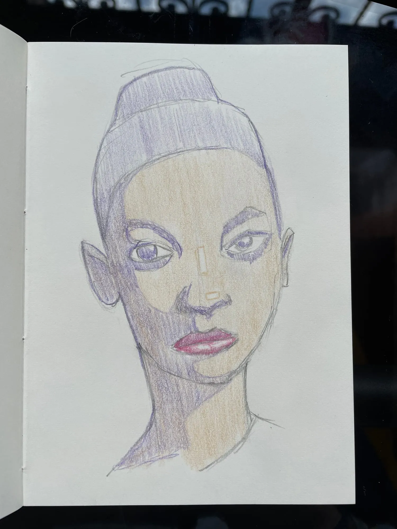 Primeras capas de color en piel y labios